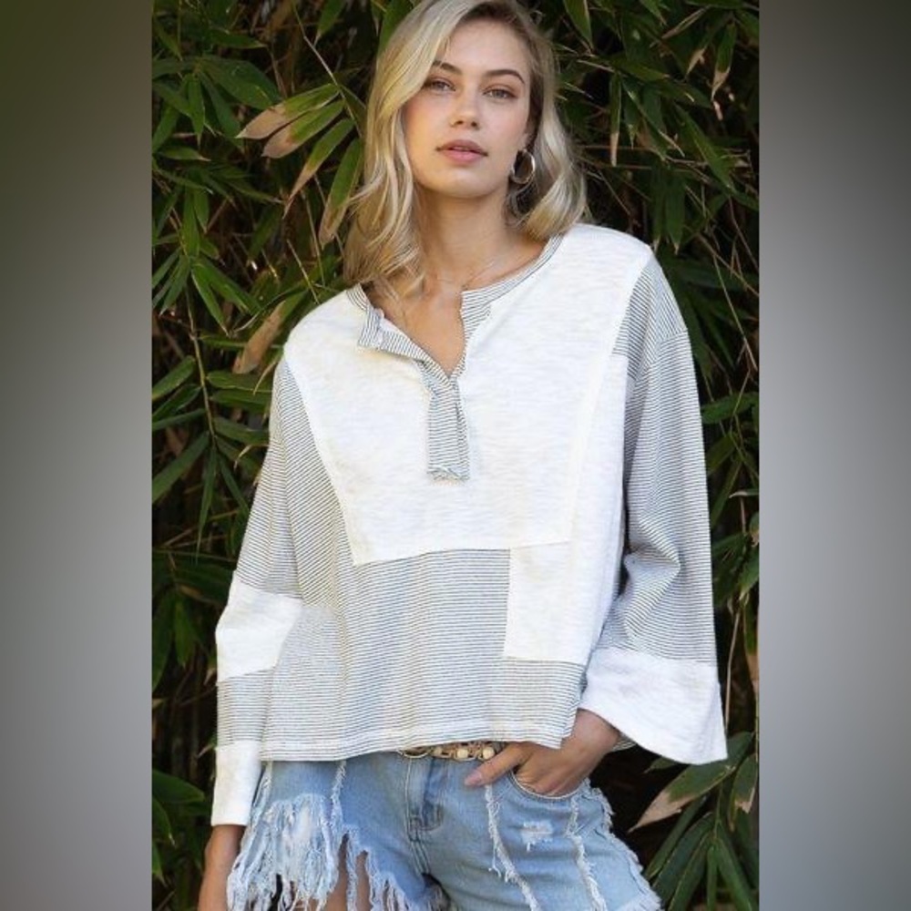 Patch-pullover Summer sweatshirt